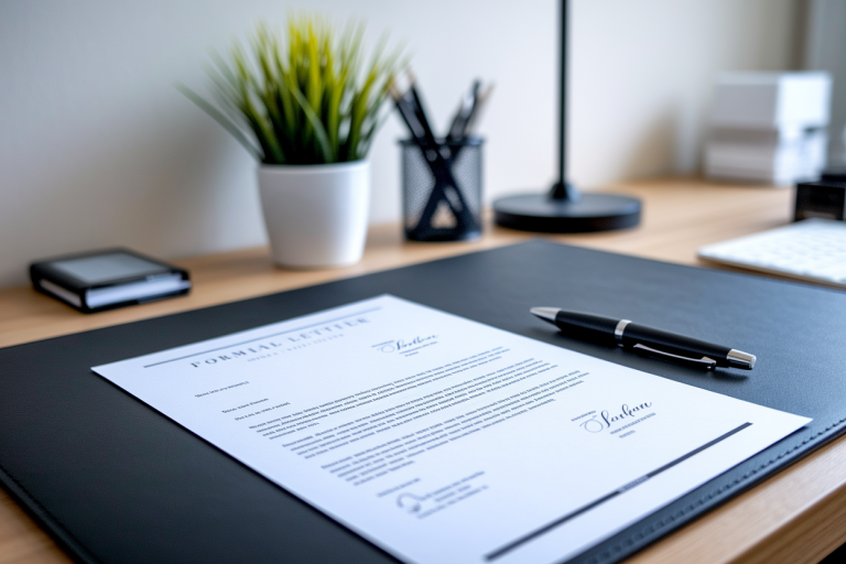 bureau-lettre-stylo-plante