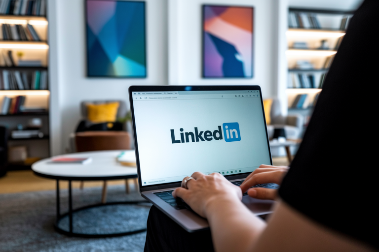 personne-ordinateur-ecran-linkedin-bureau