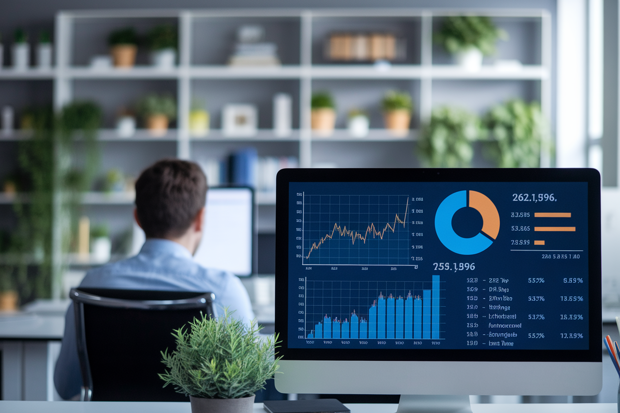 professionnel-dos-ecran-graphes-bureau