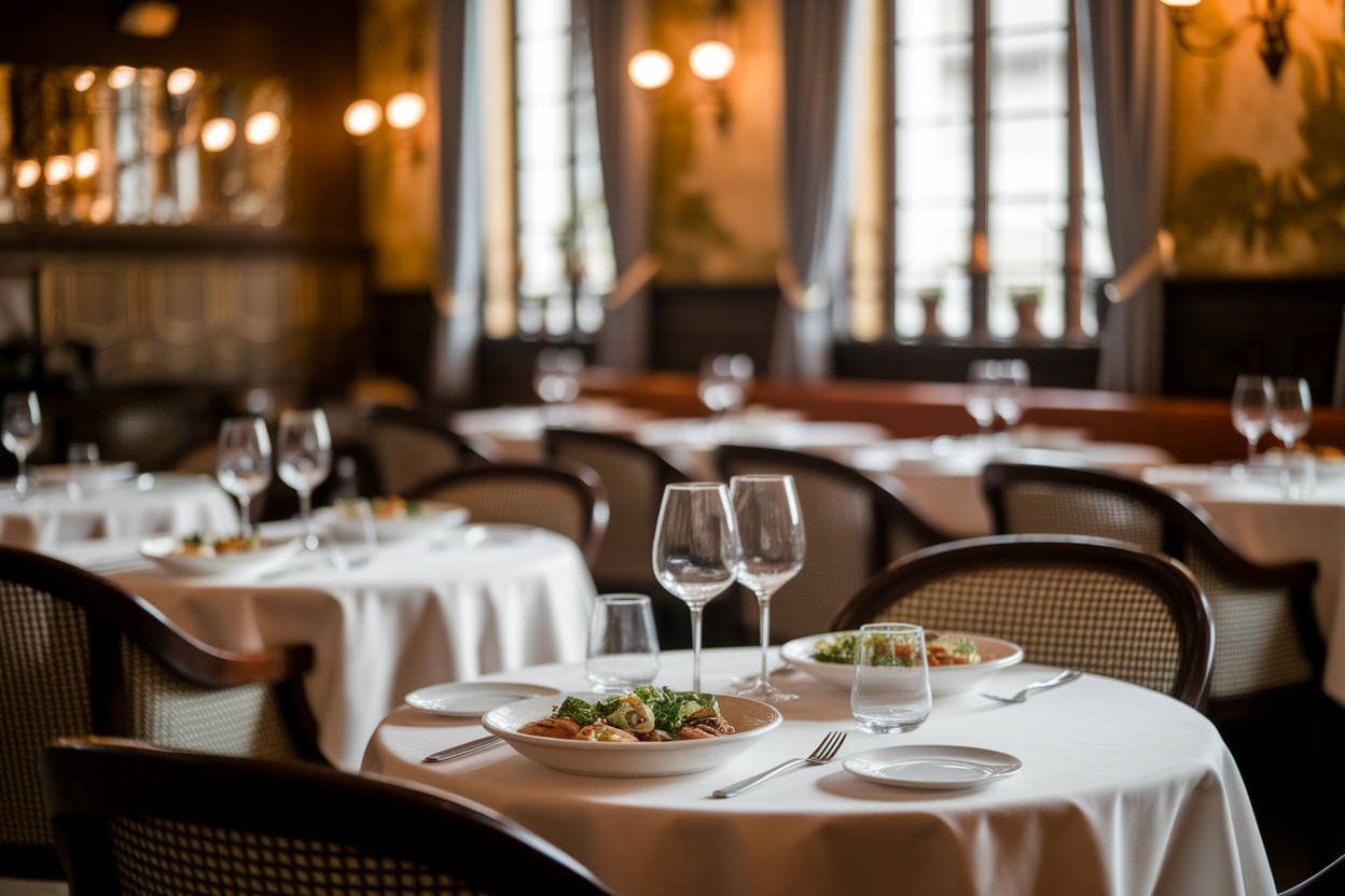 restaurant-francais-table-plats