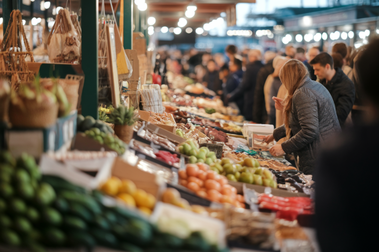 marche-etal-vendeur-client-foule