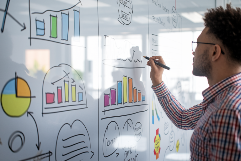 personne-dessinant-tableau-blanc-diagrammes